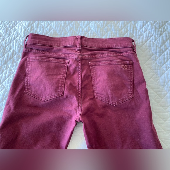 Tory Burch Super Skinny Jean in Burgundy - Picture 8 of 8